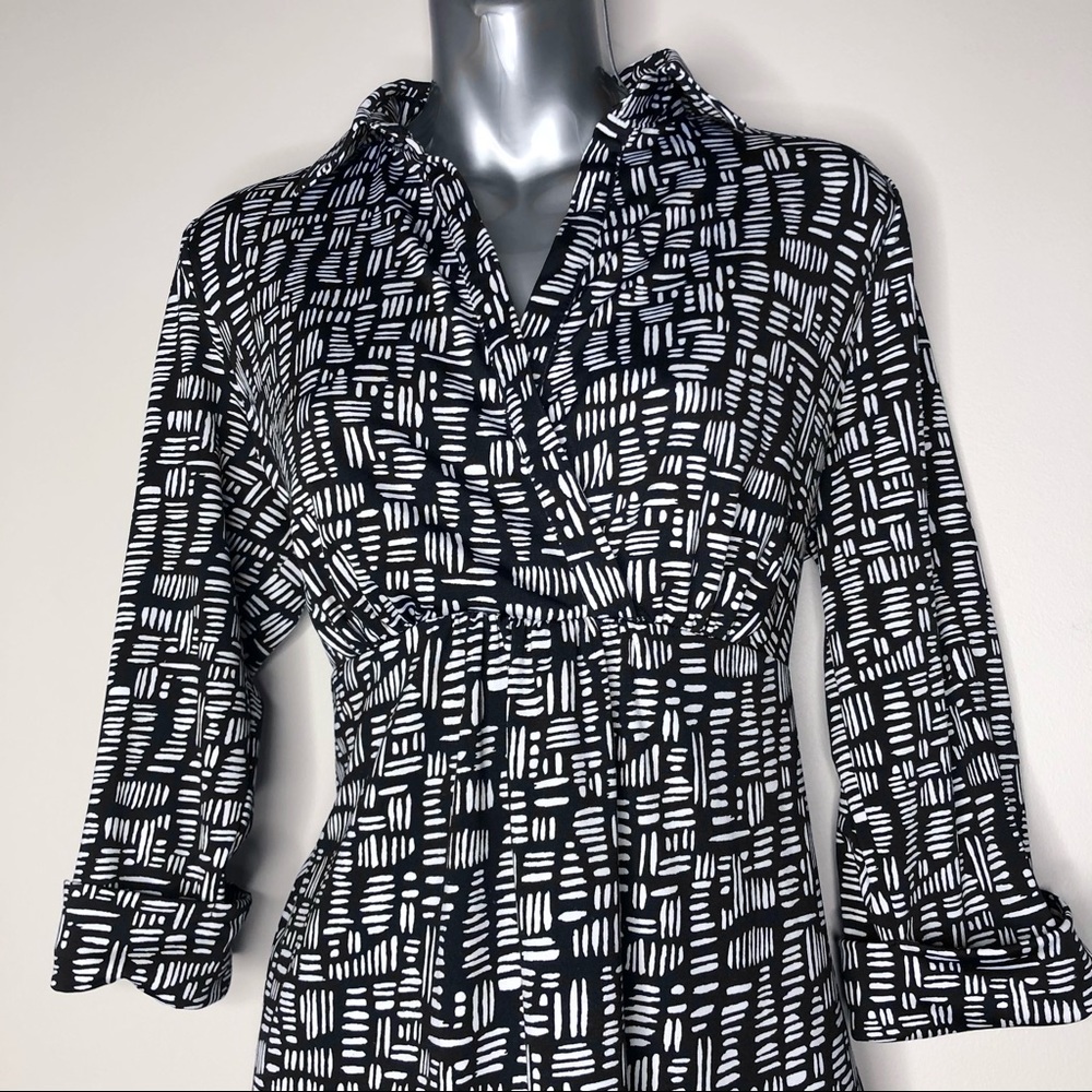 SOLD!! Black and White Maternity Dress - Picture 10 of 11